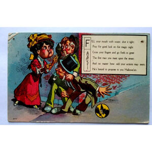 Nash Antique Halloween Postcard Comic Moundsville West Virginia Vintage 1908